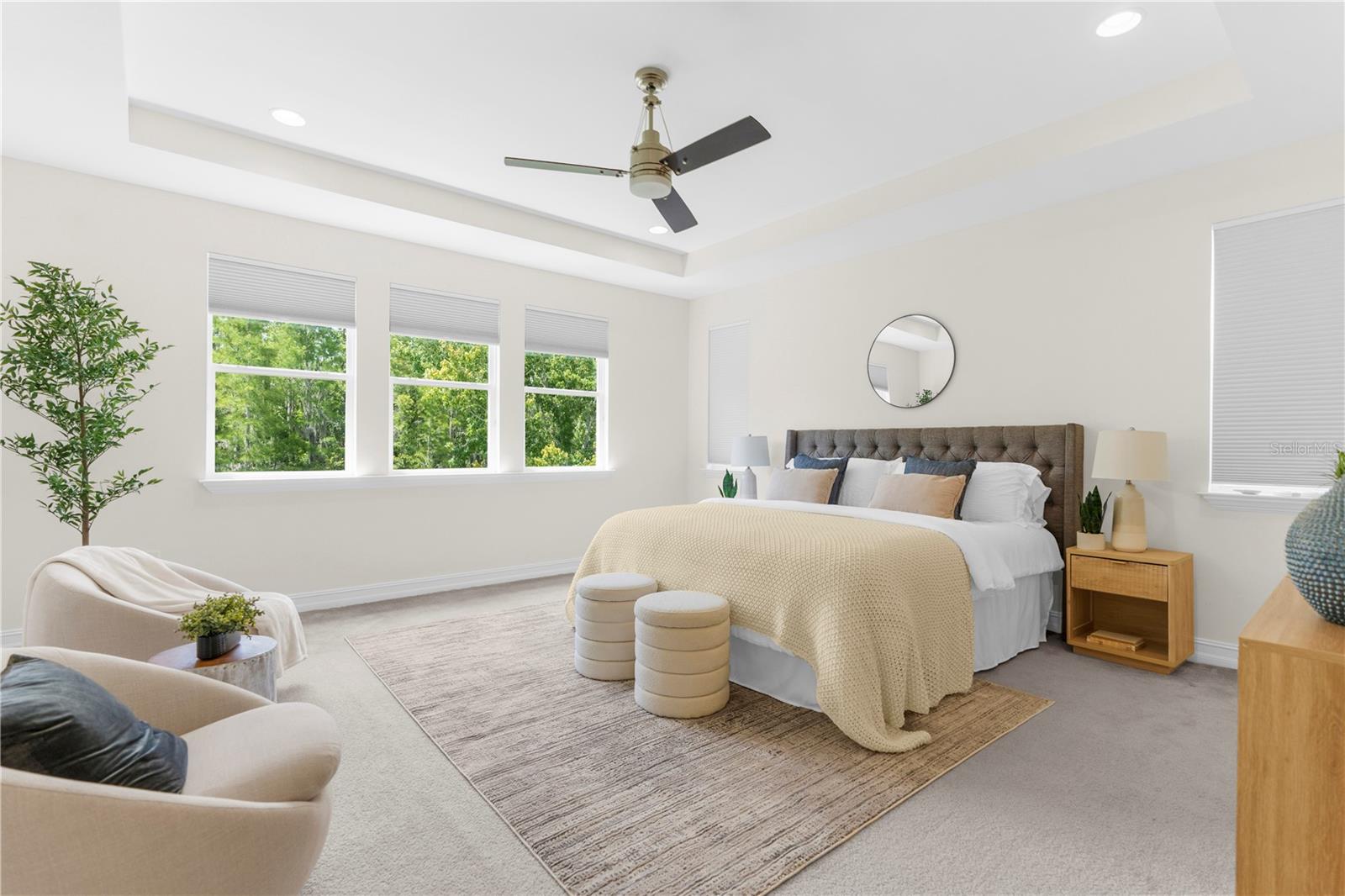 Spacious master suite