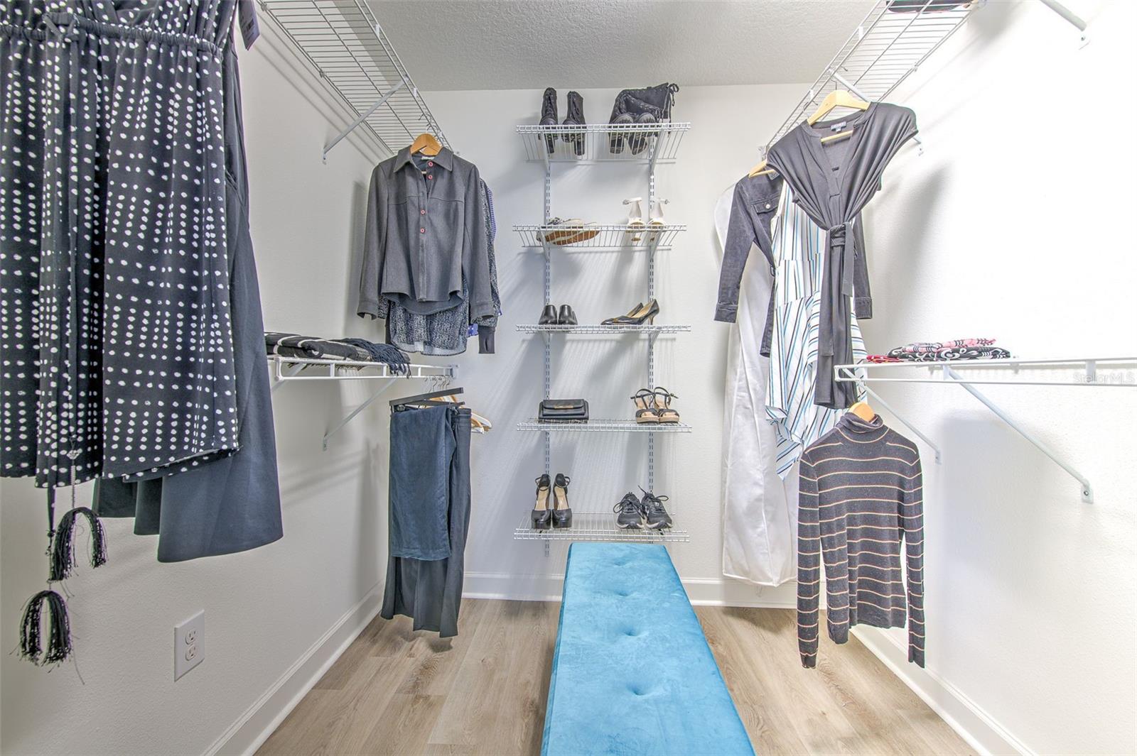 Upstairs Primary Suite Walk-In Closet