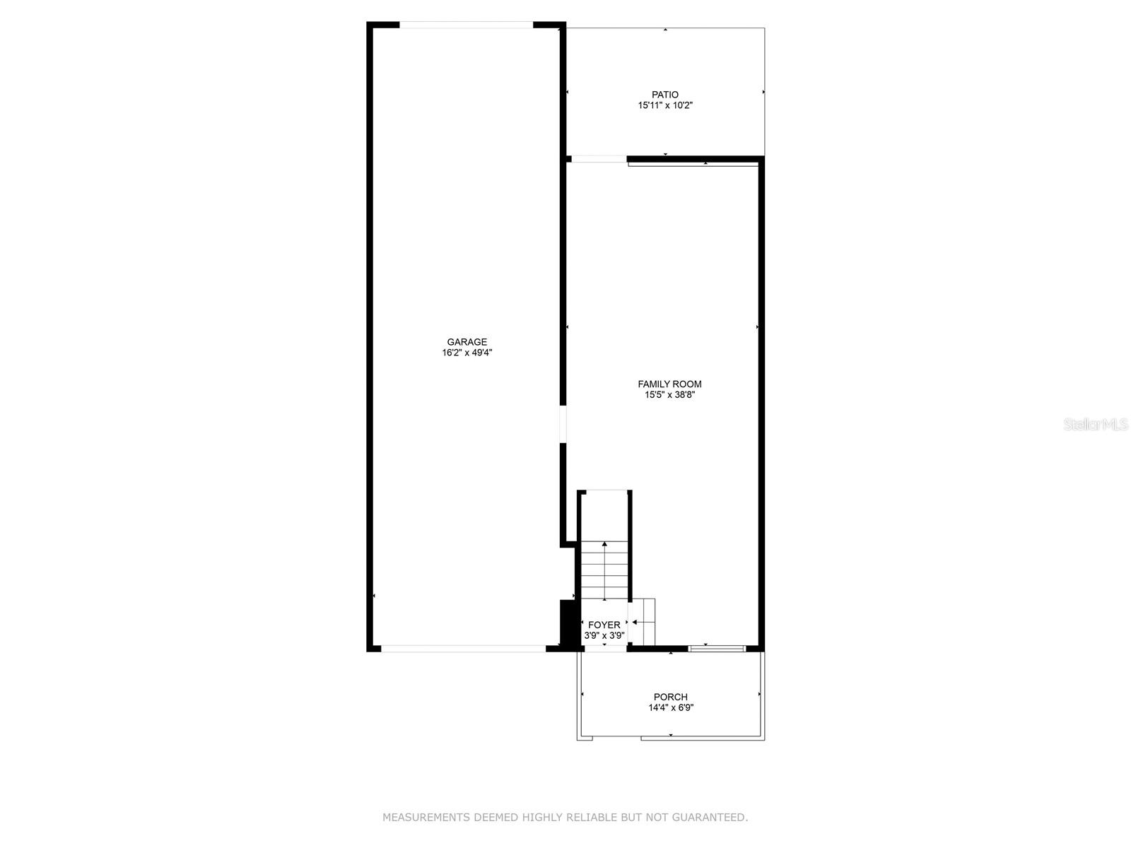Downstairs floor plan