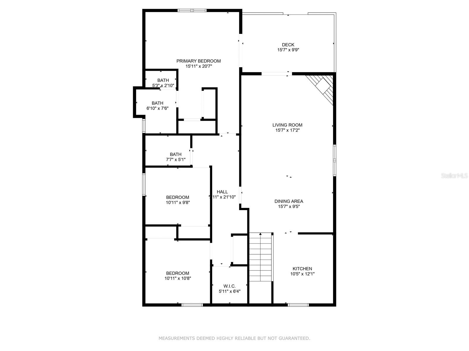 Upstairs floor plan