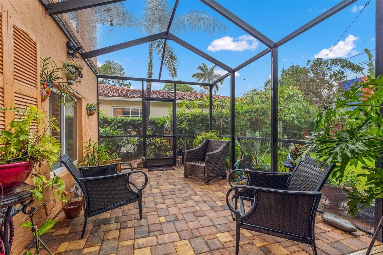 Screened lanai
