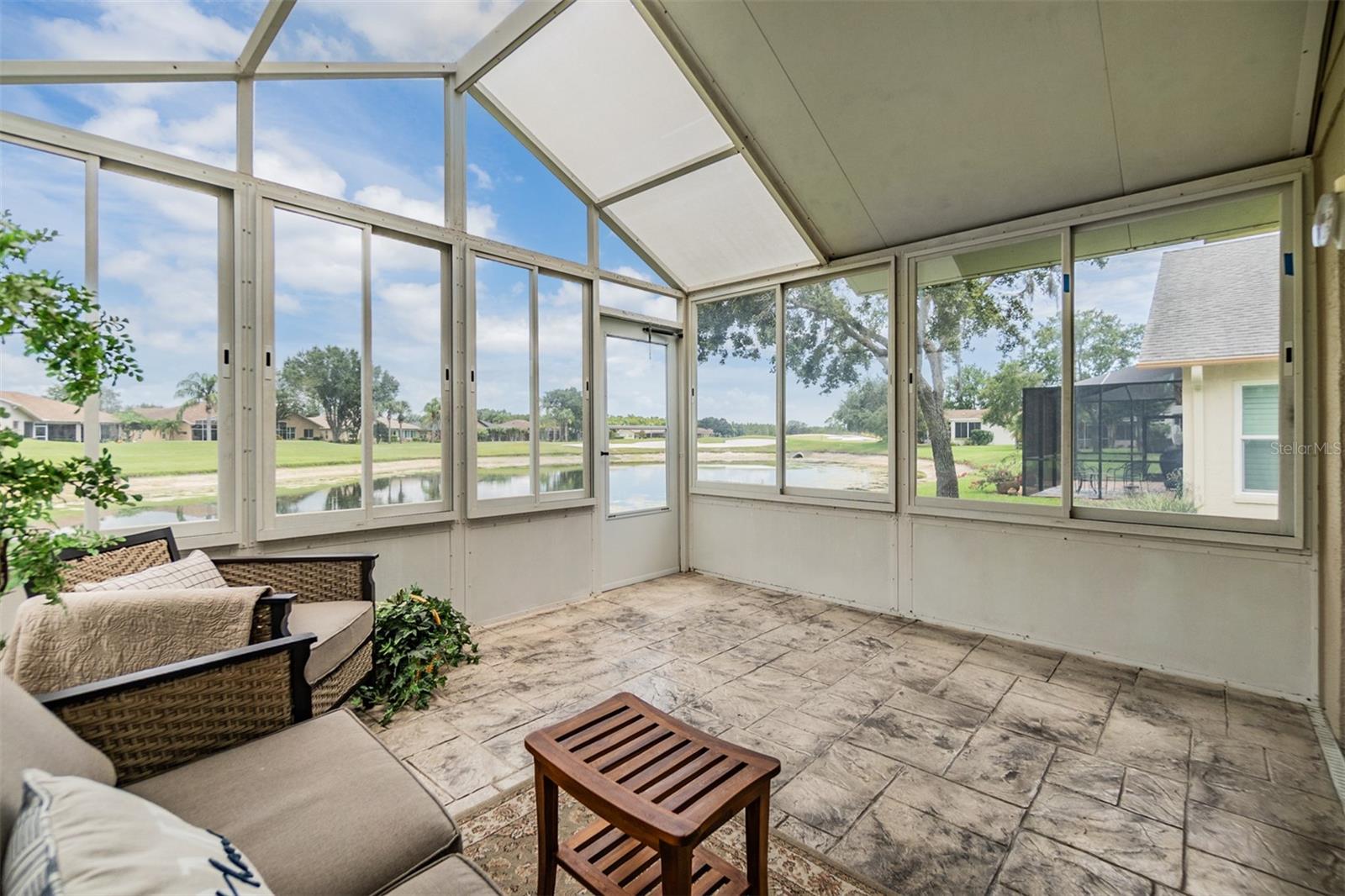 Start or end your day with pond views