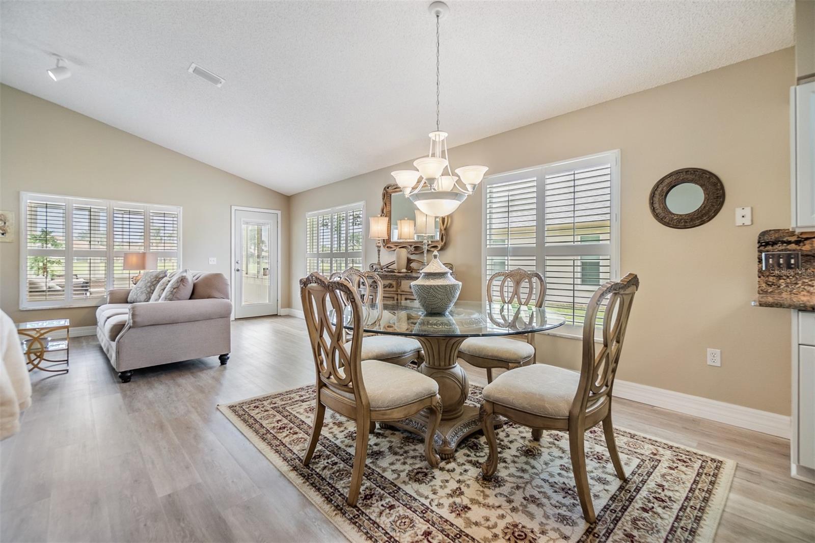 Open dining area