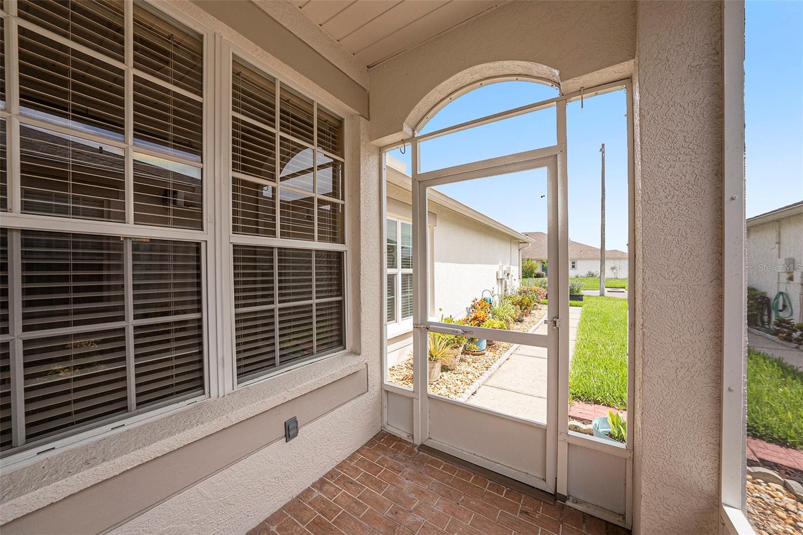 Cozy little screened in front porch