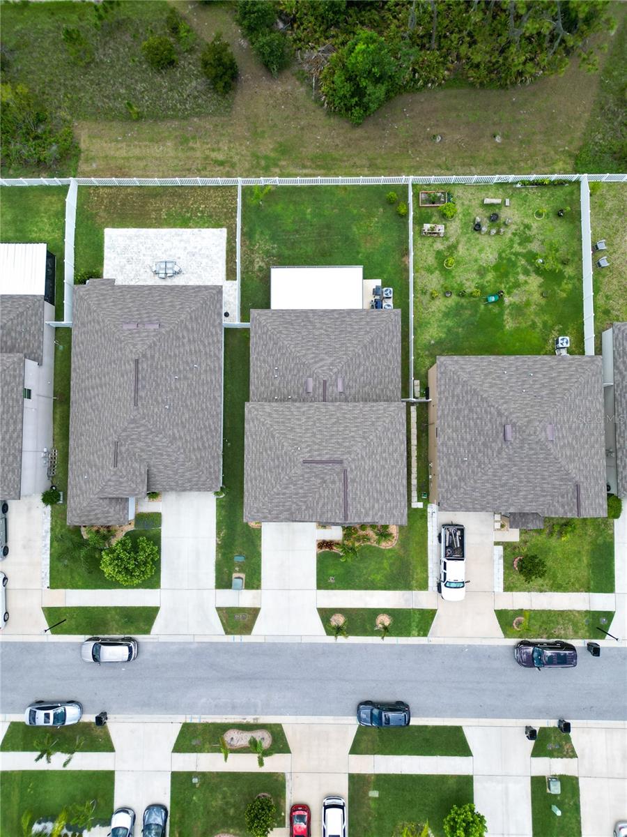Aerial view of home