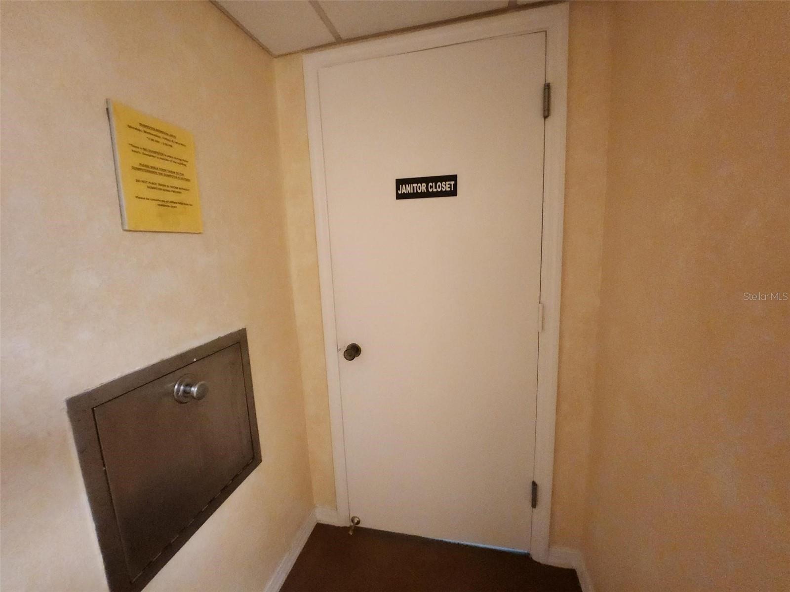 CLOSET WITH SINK FOR RESIDENTS USE ON FLOOR #11