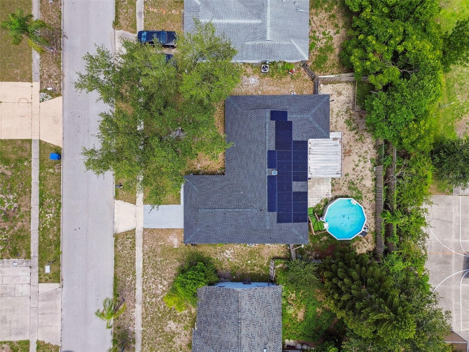 Roof- Installed in 2023 with Solar Panels too in 2023. Fenced in Backyard.