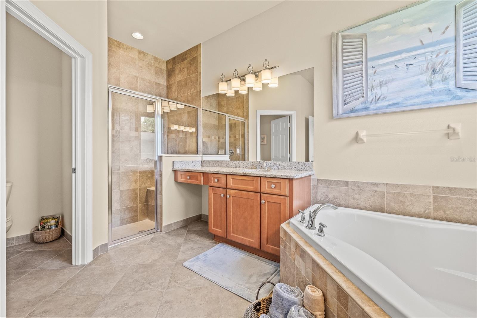 Soaker Tub and Walk in Shower