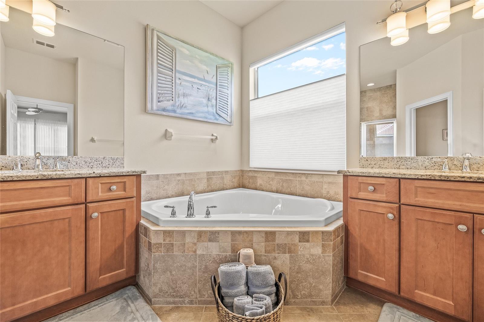 Master Bathroom with Soaking Tub