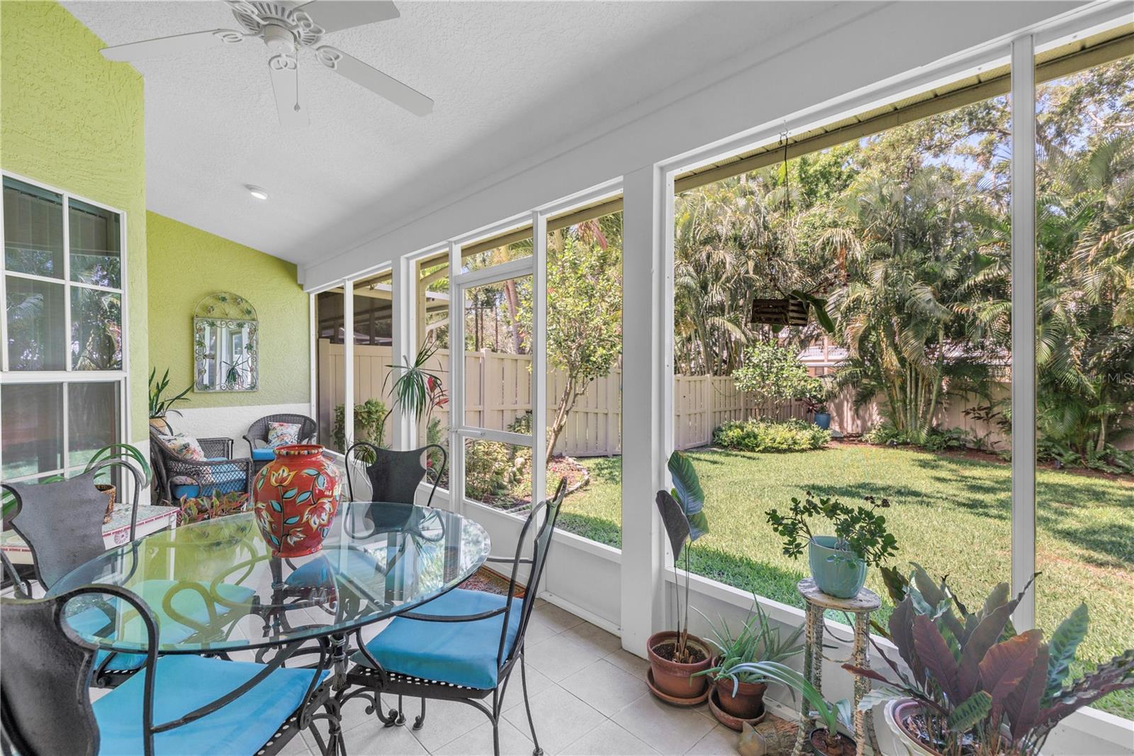 Dining al Fresco on this Screened Porch is a delight