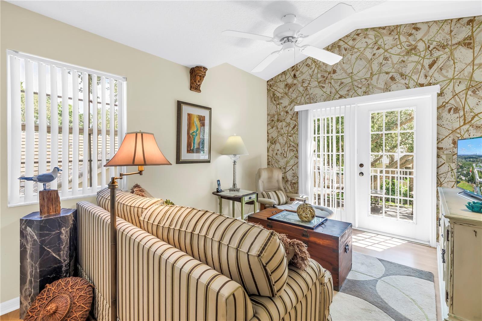2nd Bedroom has French Doors to the balcony which seats 4