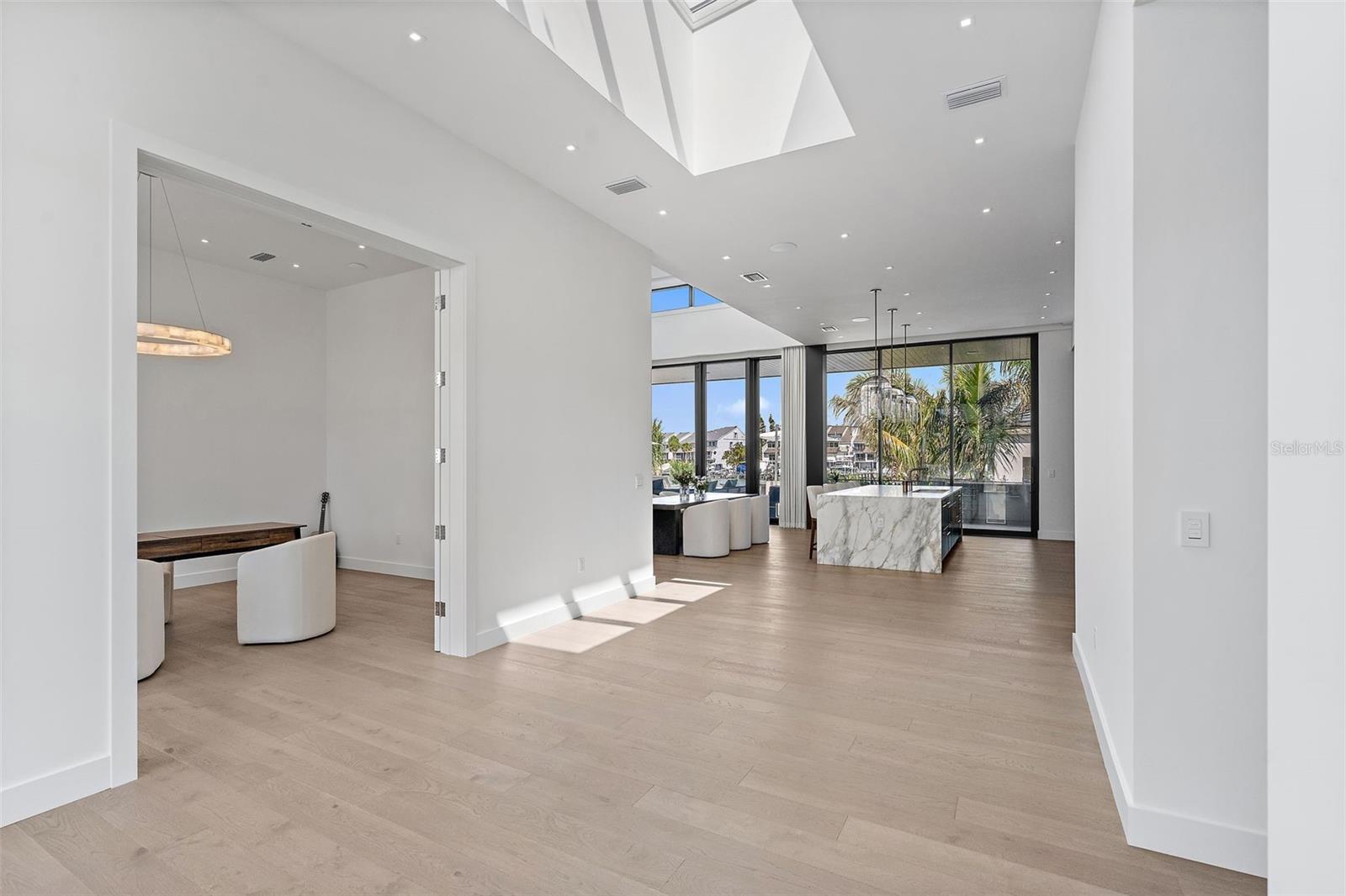 Walking in the front door