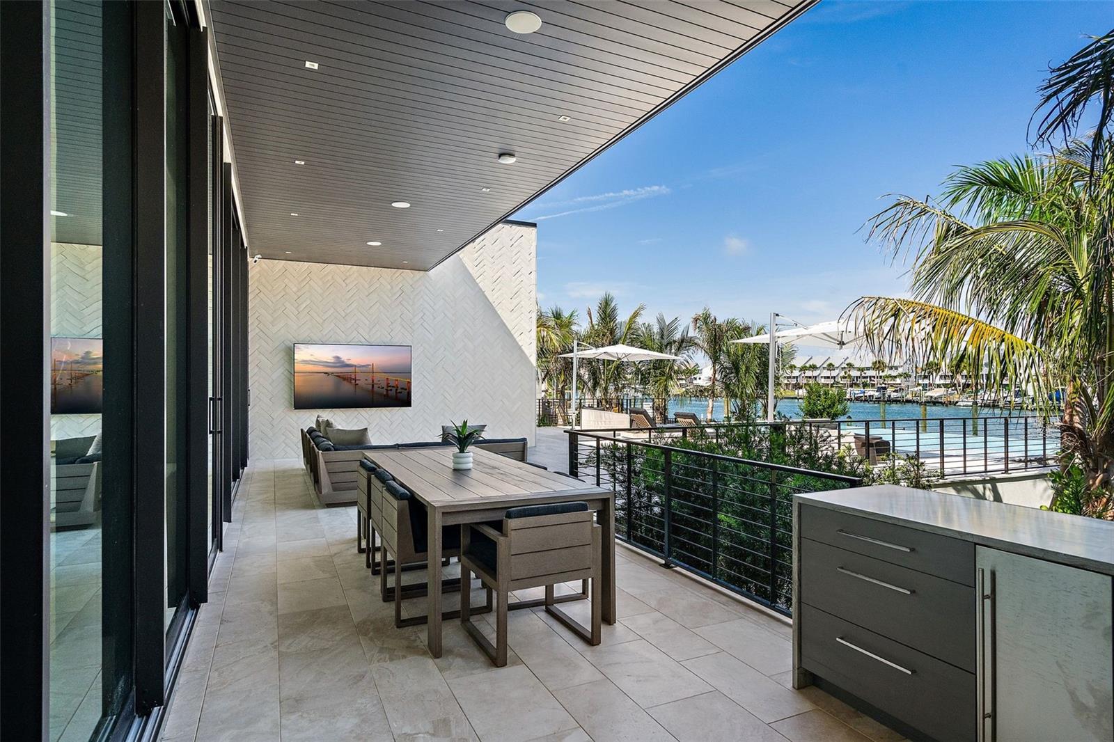 Covered outdoor dining