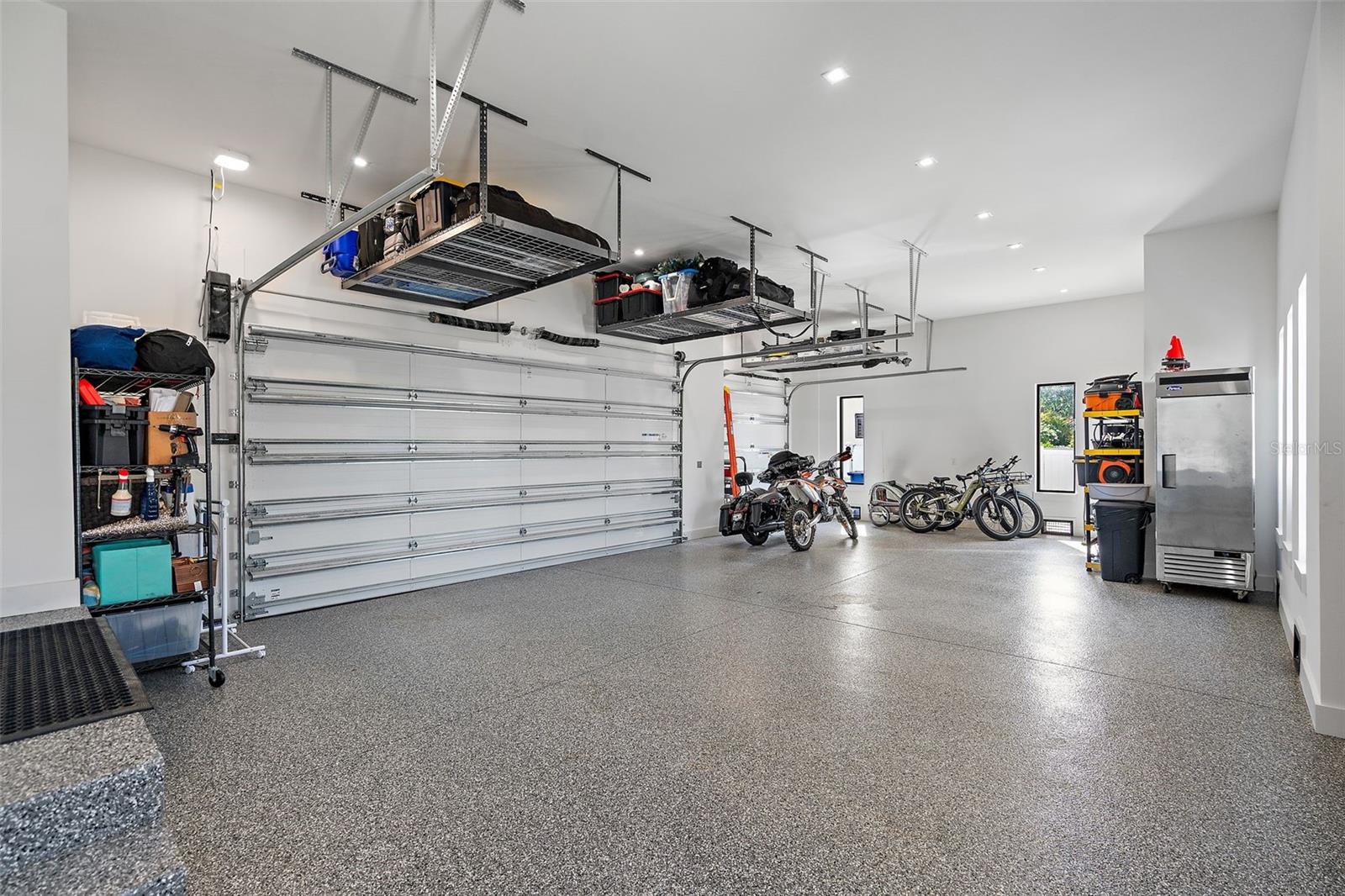 Spacious garage with room for all your toys