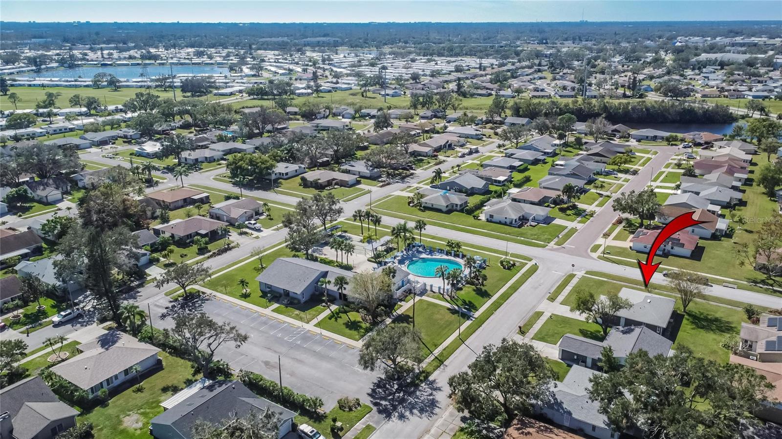 Proximity to community pool and clubhouse
