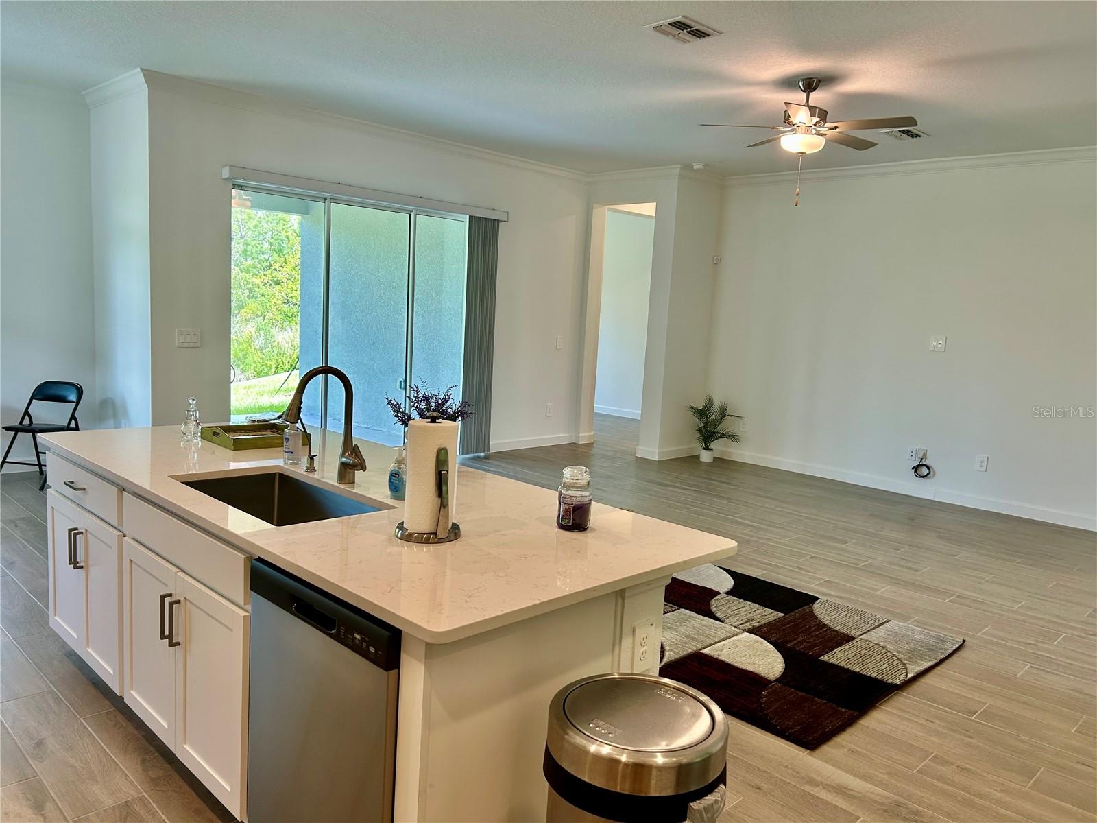 Family Room and Cooking Island