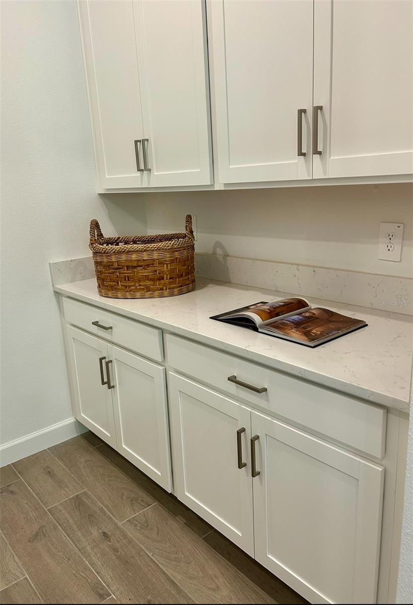 Additional Upgraded Cabintry/Counterspace off the Kitchen Area