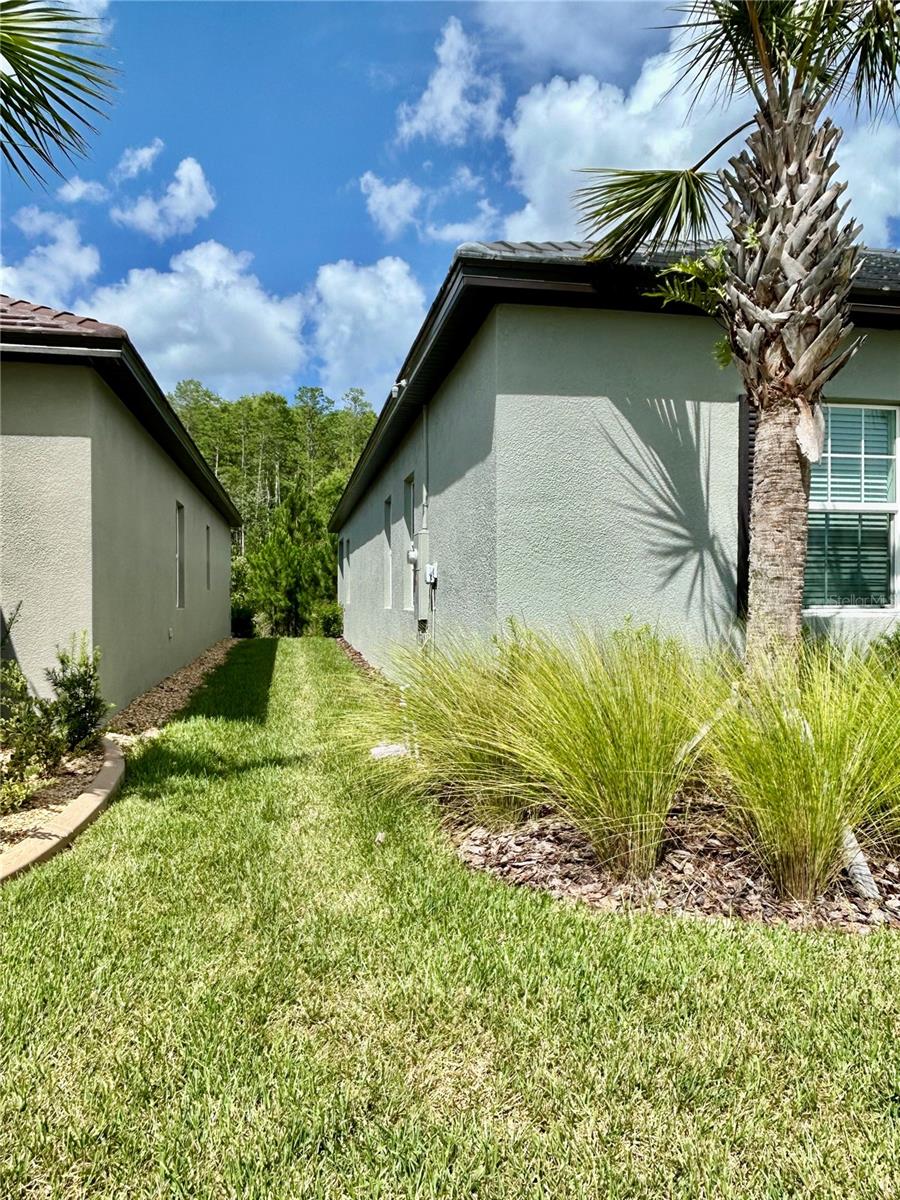 Side of Home w/Reclaimed Water