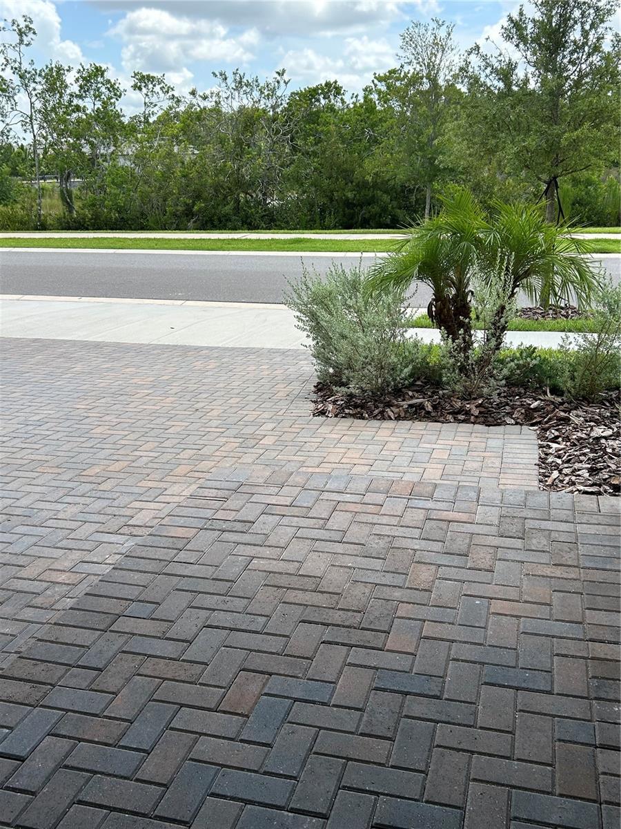 Exterior Front with Landscaping and Pavers