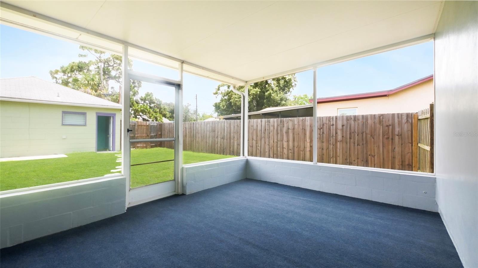 Screened in back porch