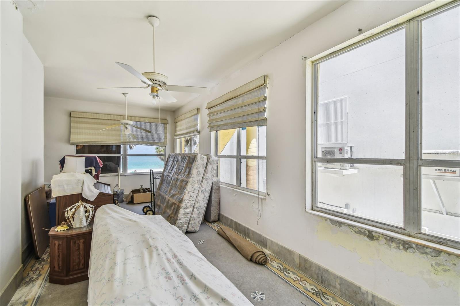 Enclosed patio off living room