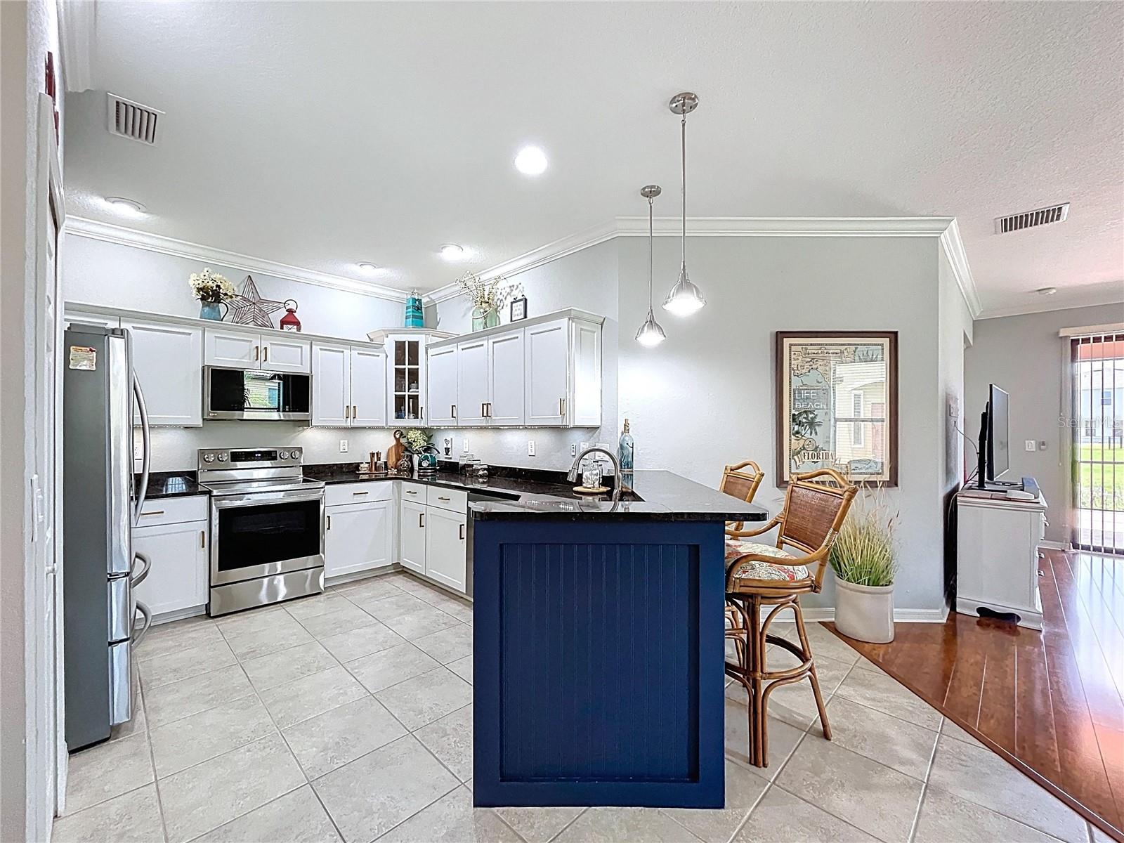 Kitchen with updated appliances