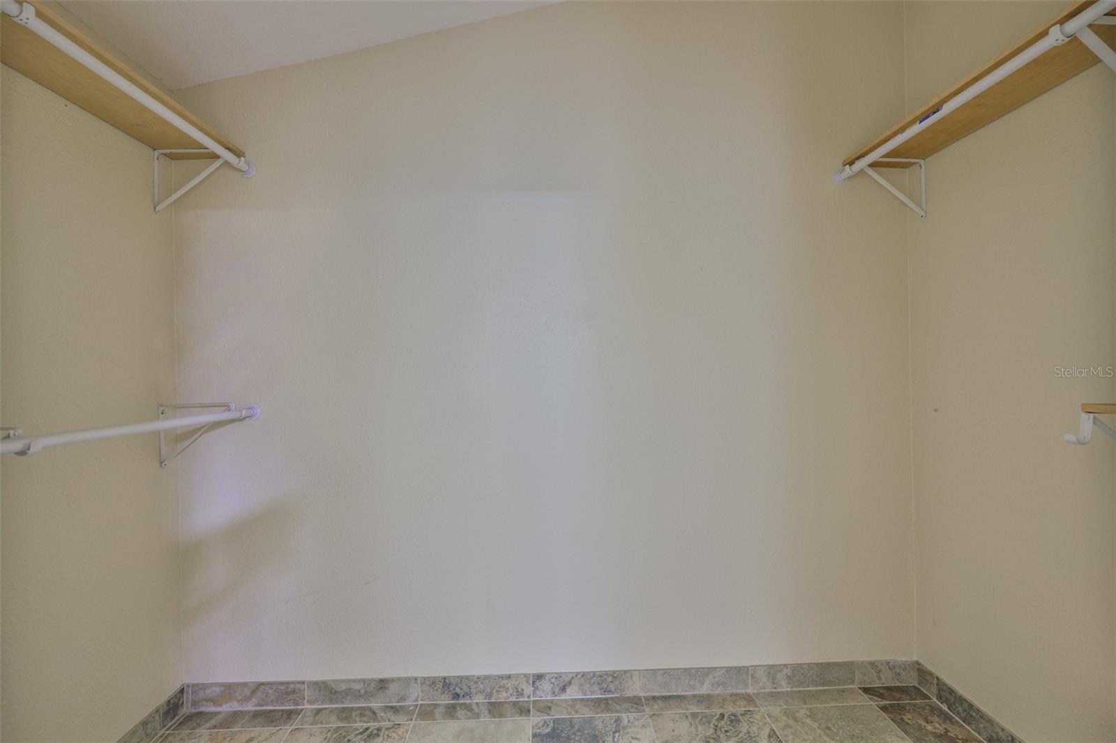 Primary bedroom big walk-in closet!