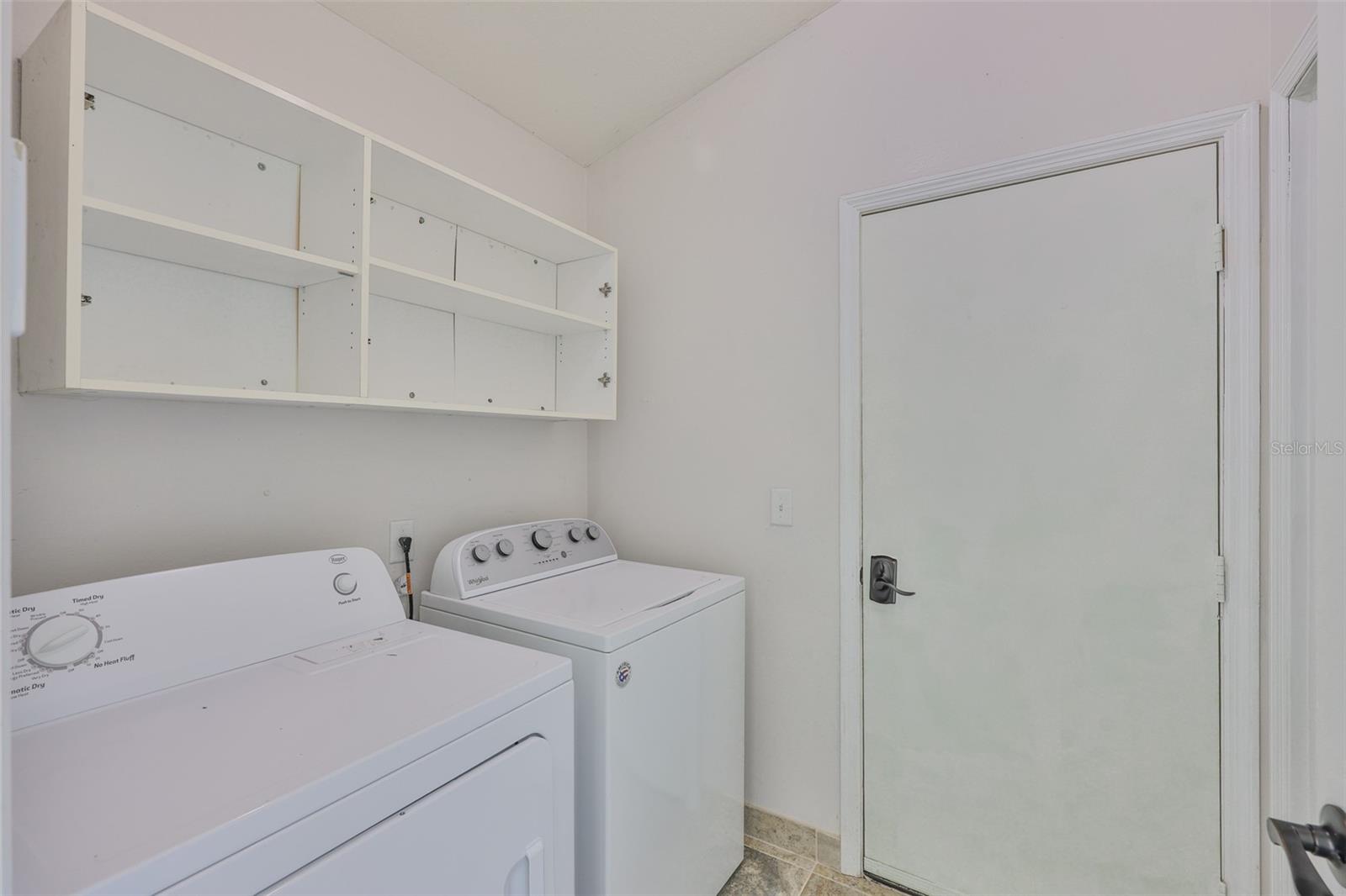 Laundry Room and storage, closet not shown