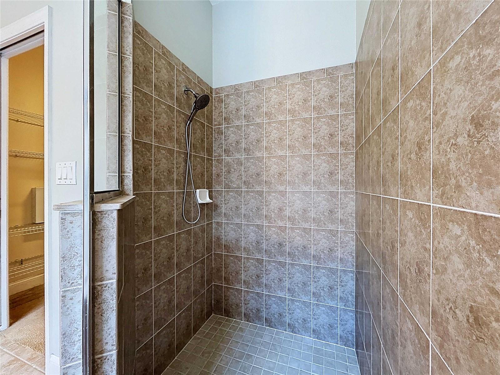 Primary bathroom walk-in shower