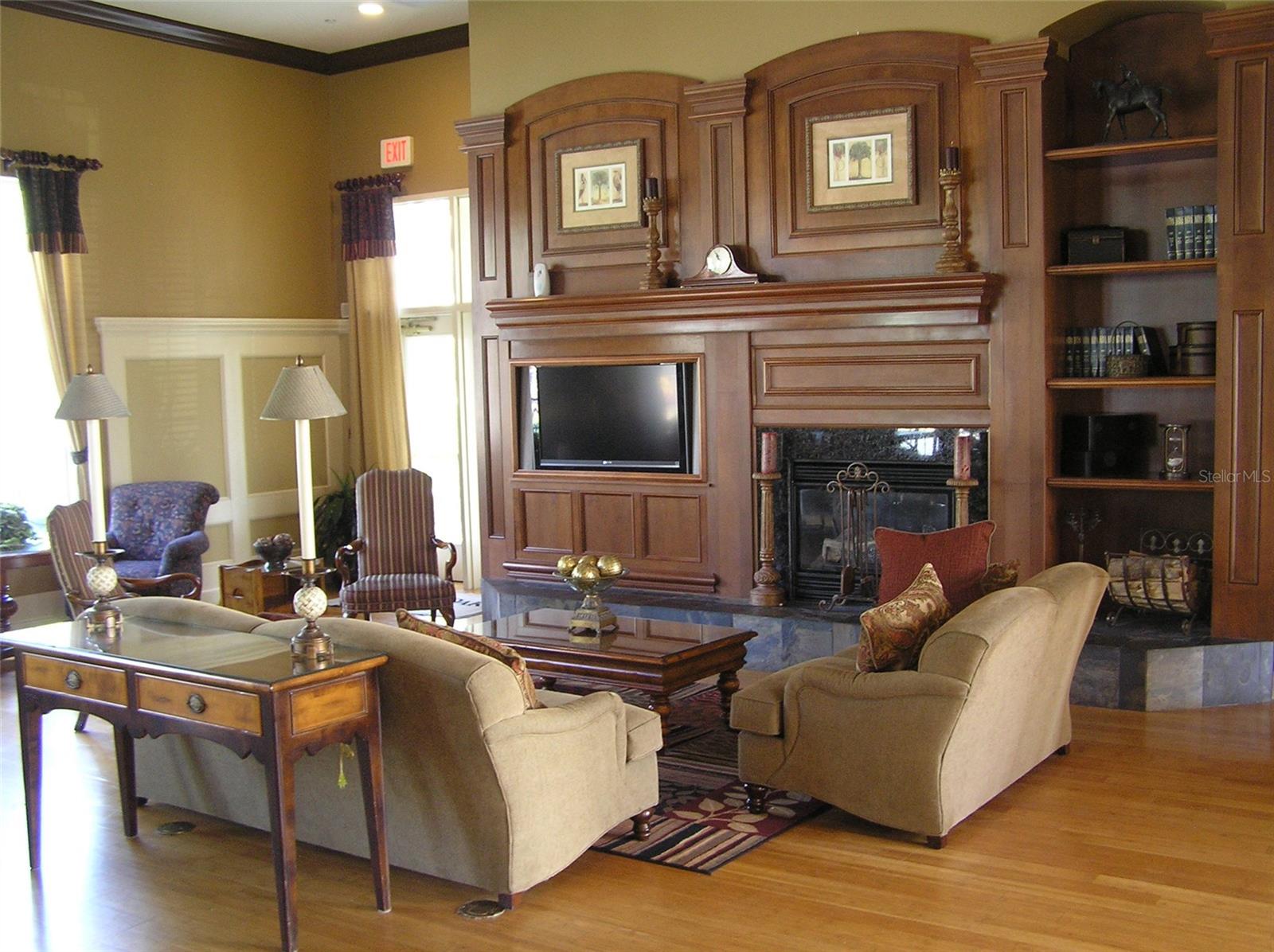 Large clubroom at clubhouse
