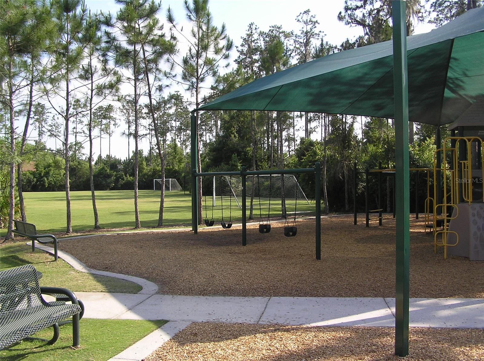 Walk-way to full size soccer field