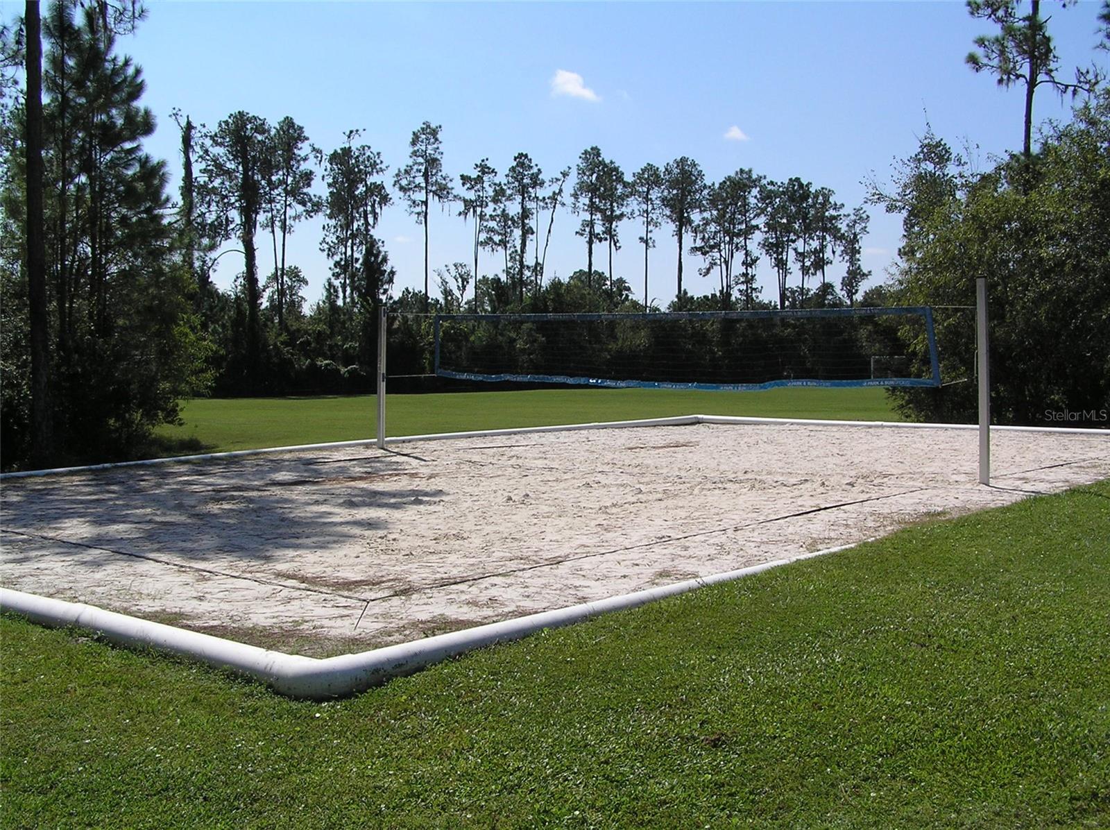 Sand volleyball court