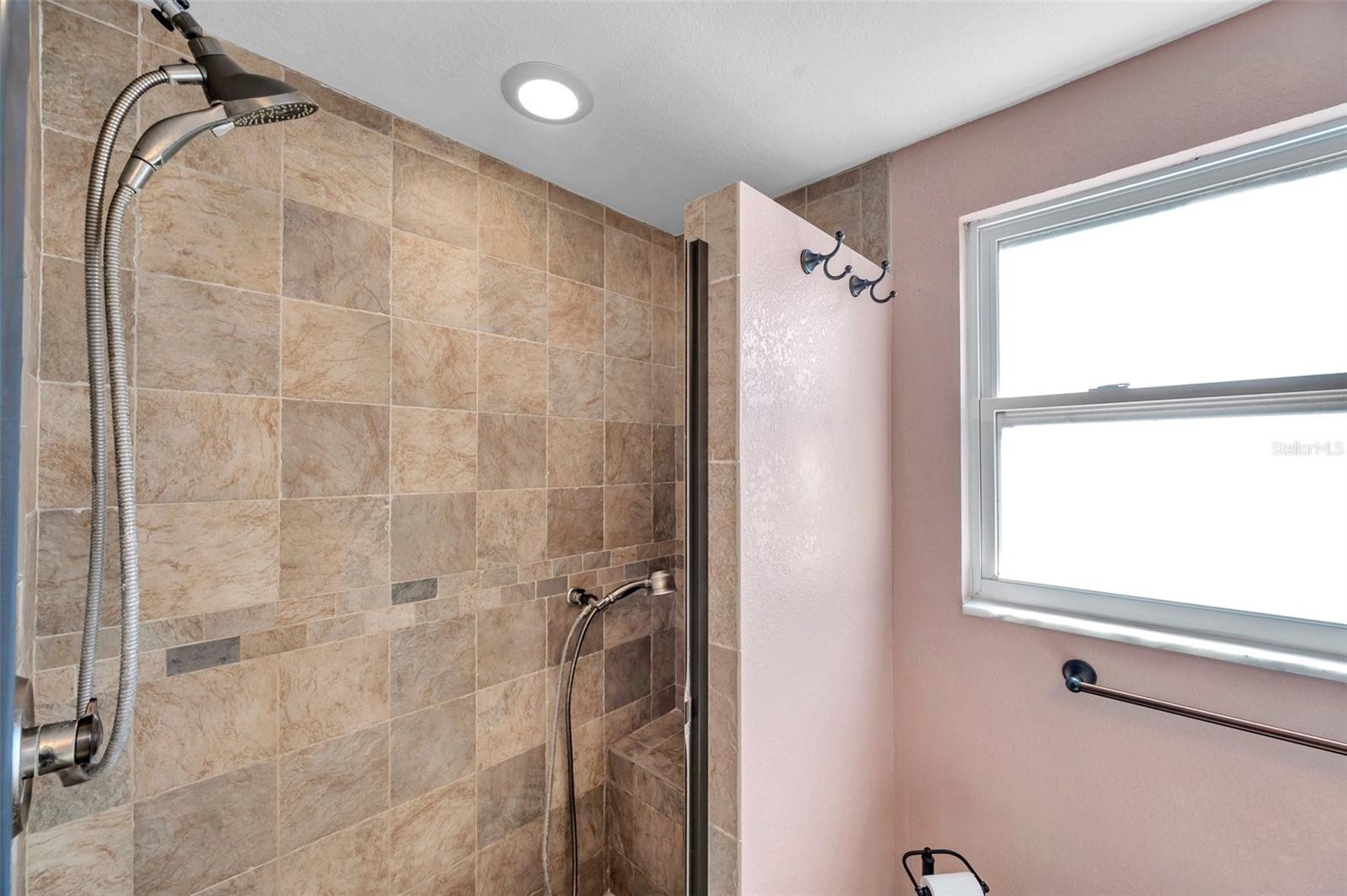 Walk in shower in 2nd floor bathroom