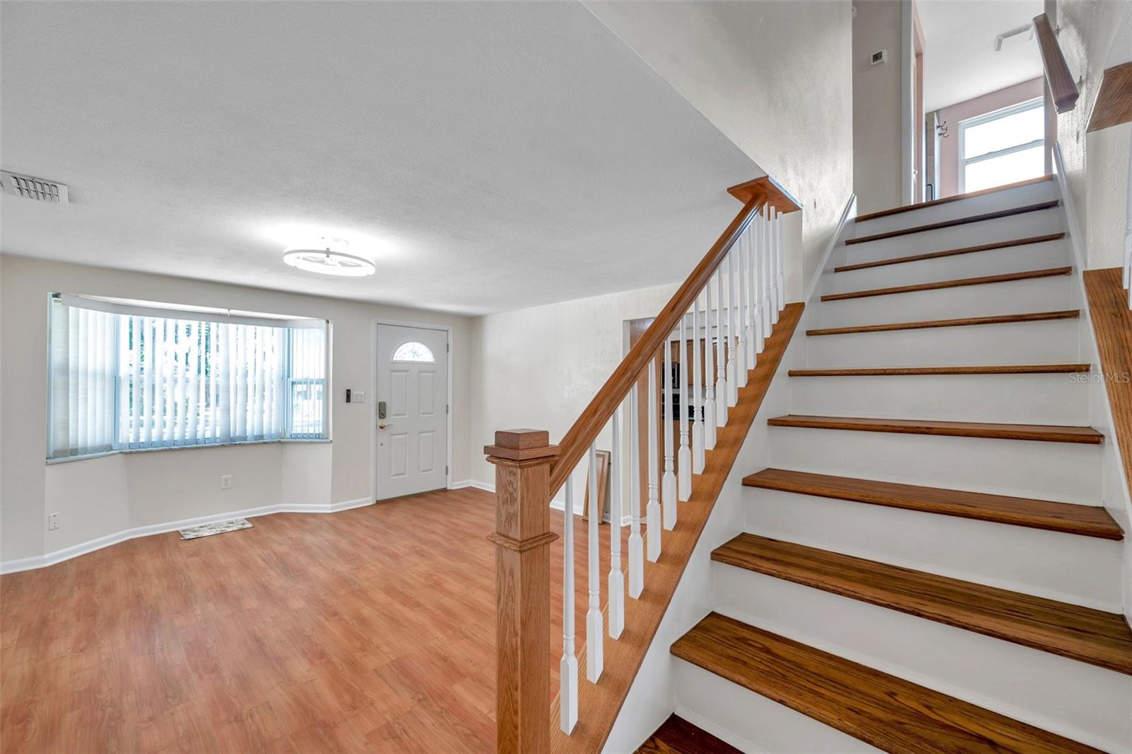 It is so fun to see a staircase (in a world of one story ranch style houses!).