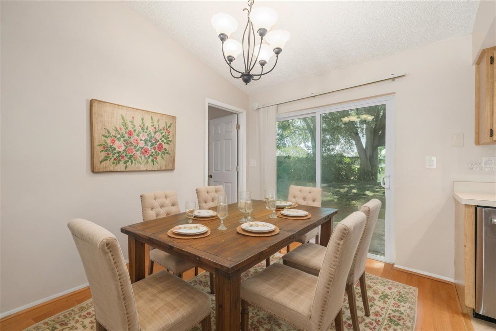 Dining room - virtually staged