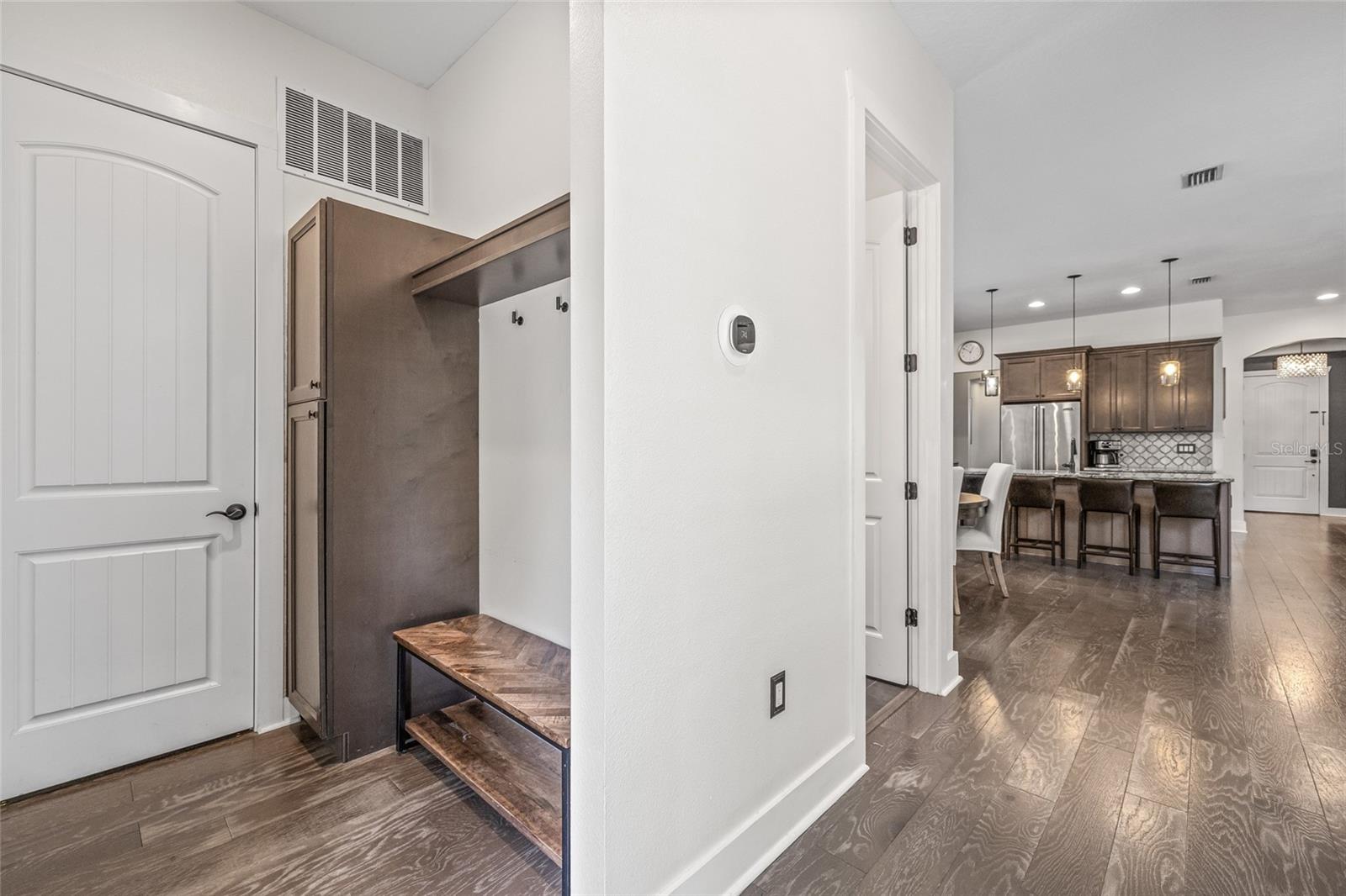 Mud room to collect your belongings when coming home from the work day.