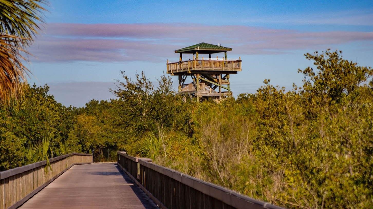 walking trail at the Manatee viewing center