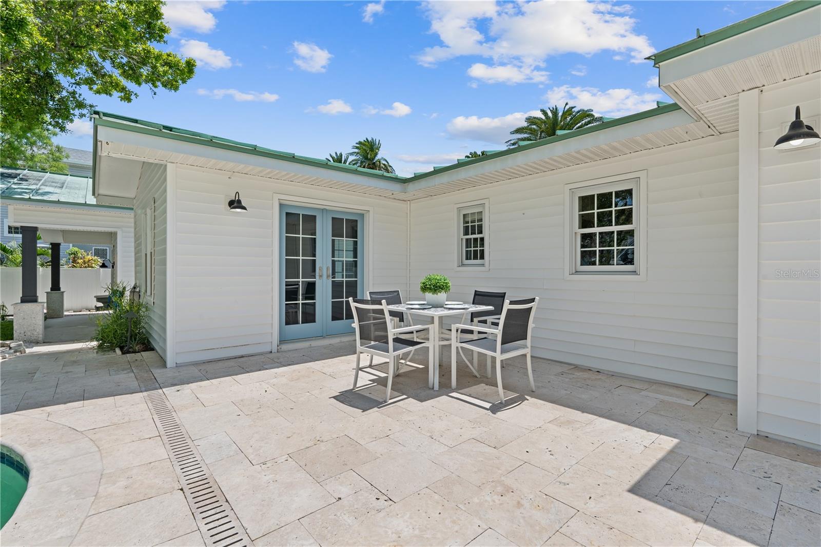 Enjoy your morning coffee or evening beverage of choice in your back yard overlooking the beautiful pool/spa.