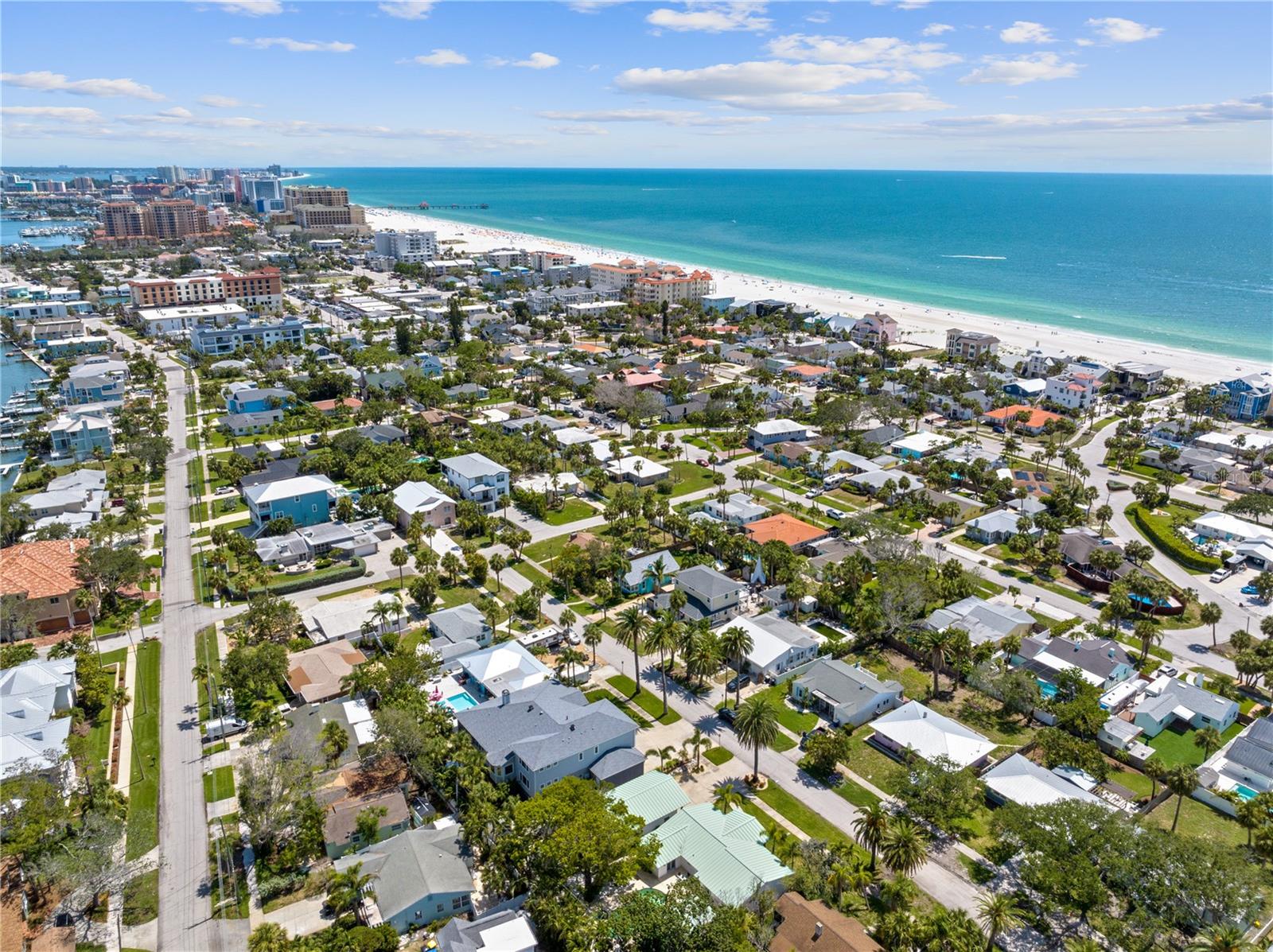 Southwest view.  View of Downtown Clearwater