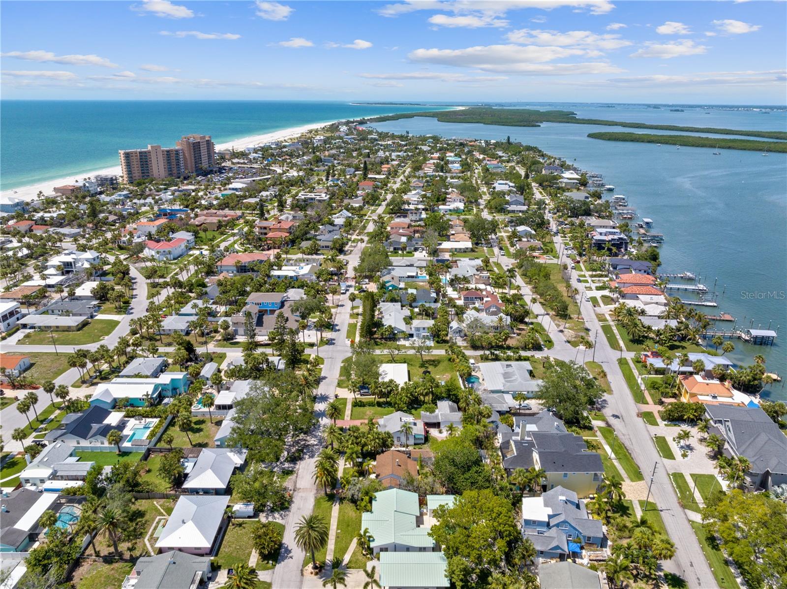 North View.  Caladesi Island in the distance.