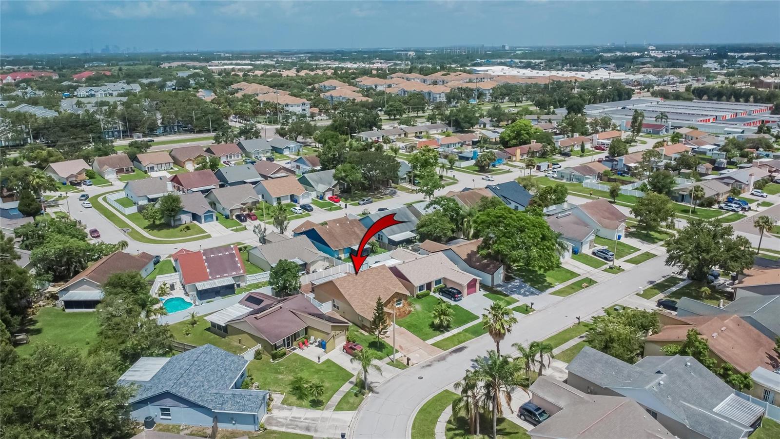 Aerial at 1331 Coolmont Dr, Brandon, FL MLS#TB8396351