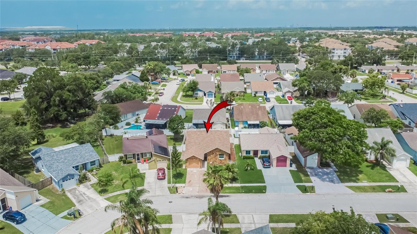 Aerial at 1331 Coolmont Dr, Brandon, FL MLS#TB8396351
