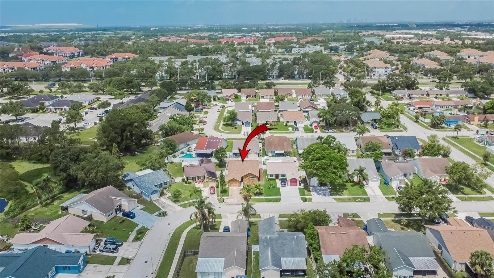 Aerial at 1331 Coolmont Dr, Brandon, FL MLS#TB8396351