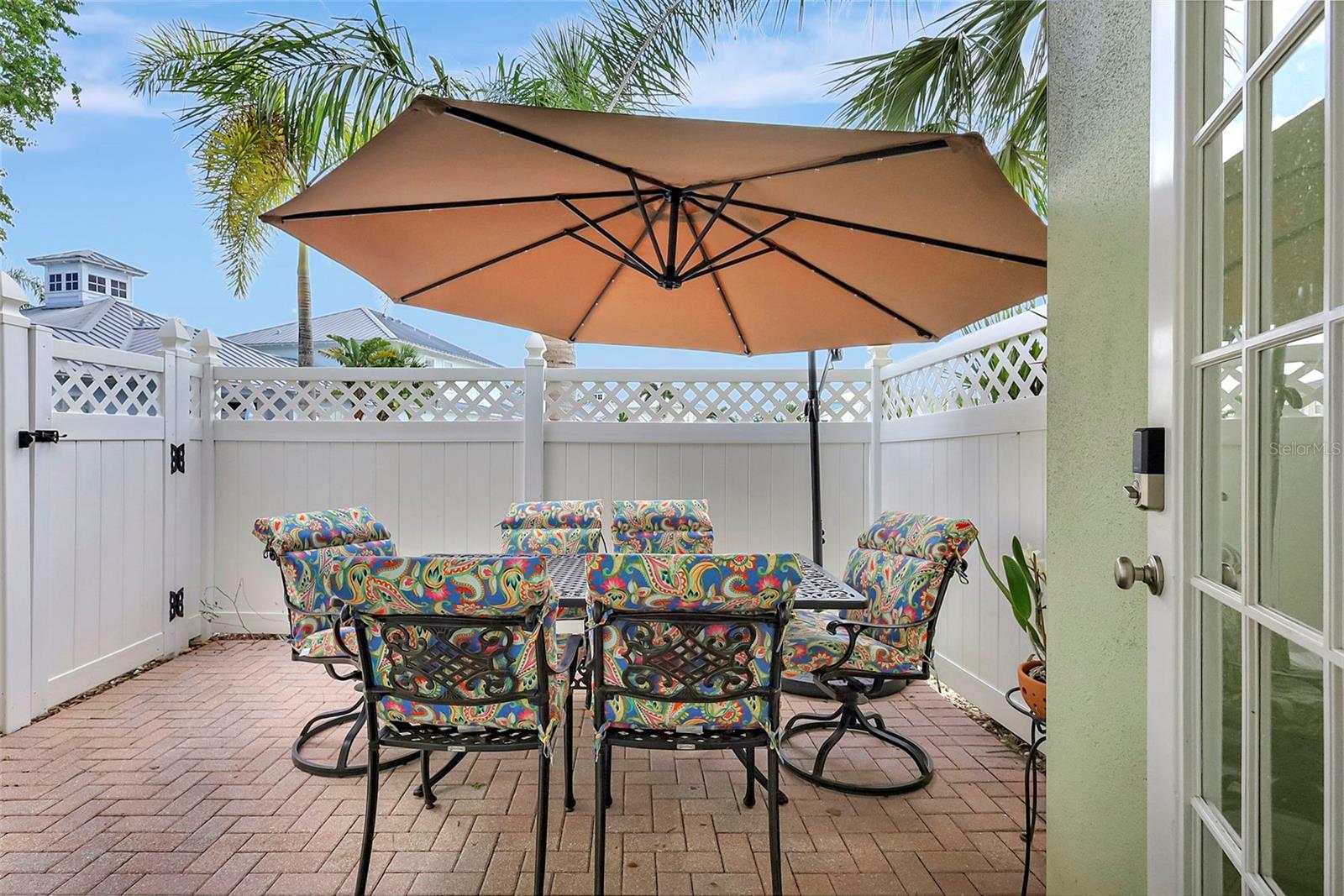 Back Patio with Brick Pavers