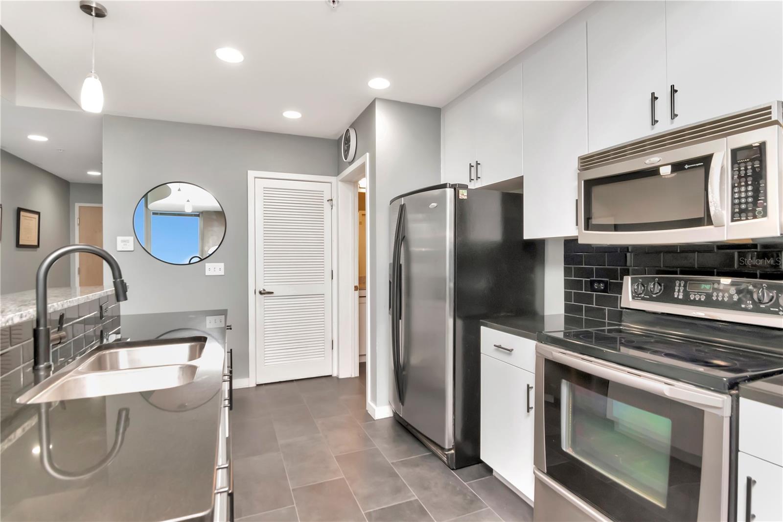 Kitchen with Updated and Refaced Cabinets