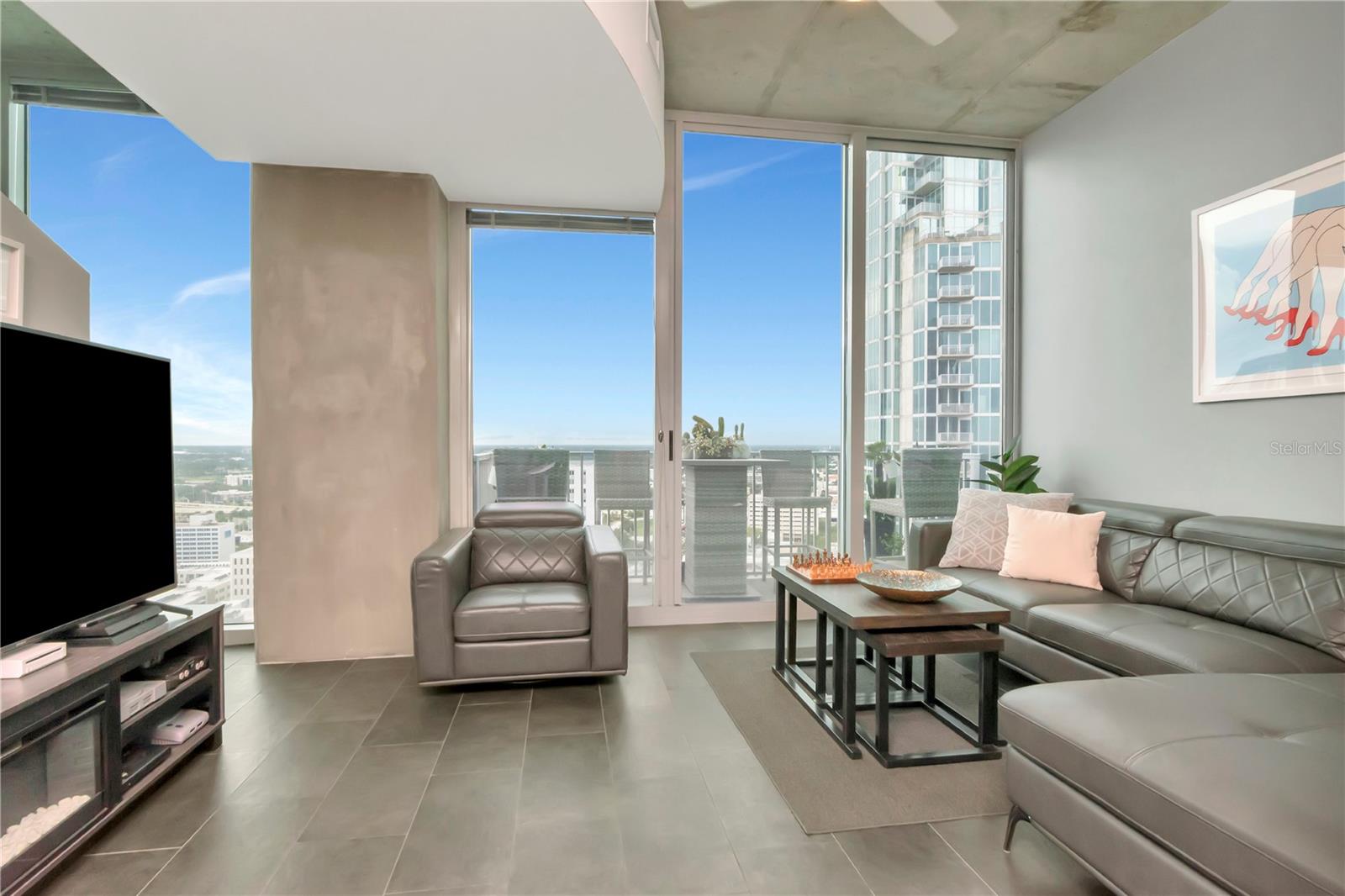 Living Room and Ceiling to Floor Windows