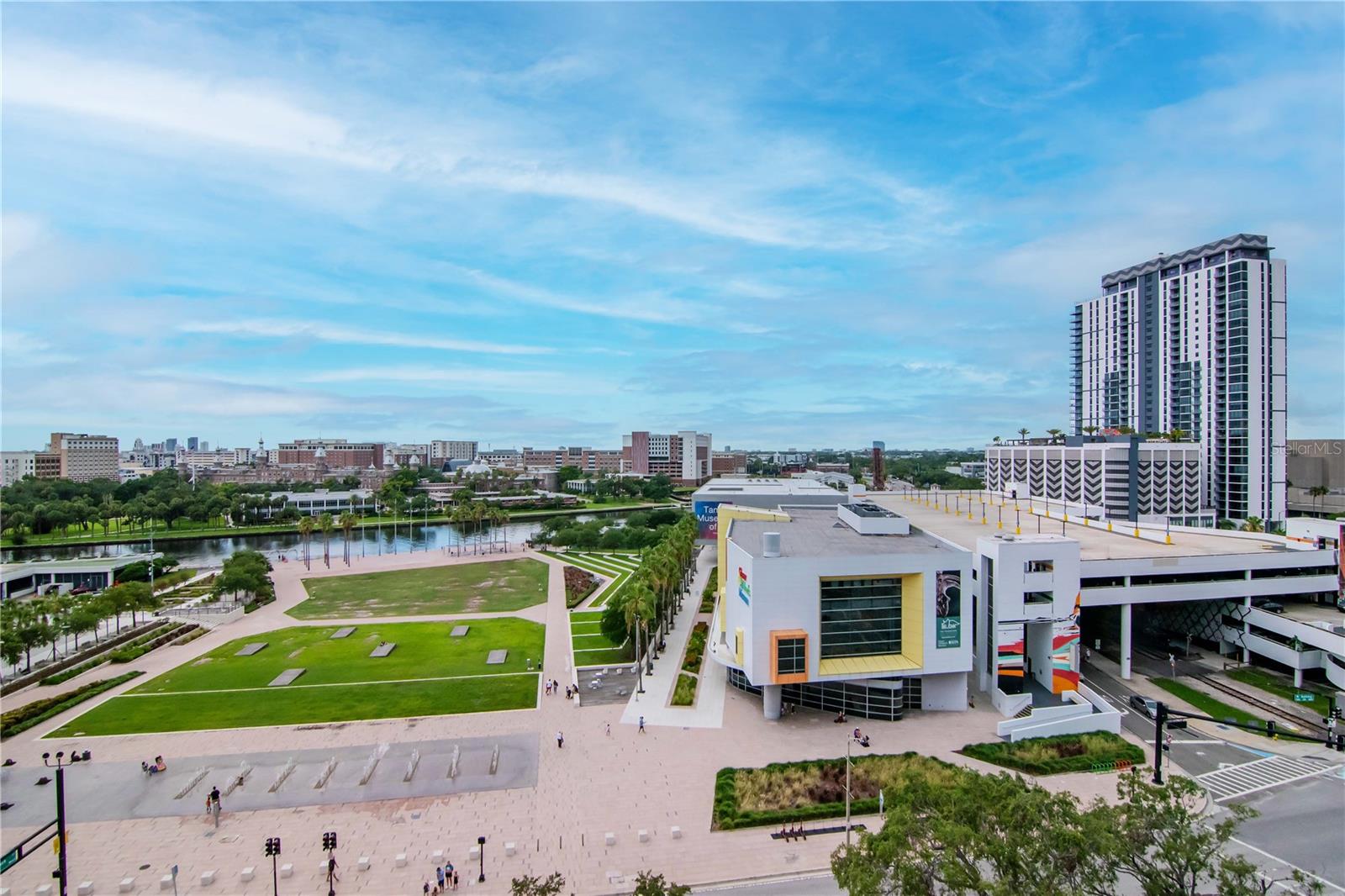 View of Curtis Hixon Park and University of Tampa
