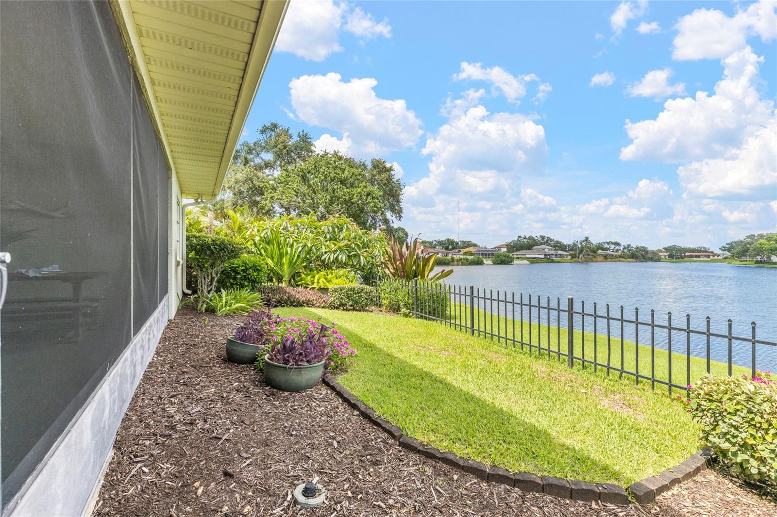 Mature landscaping
