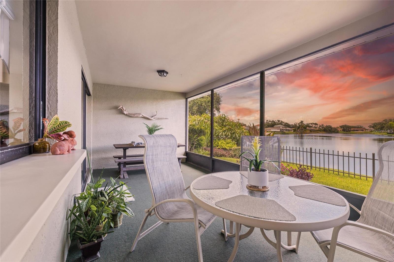 Screened in lanai