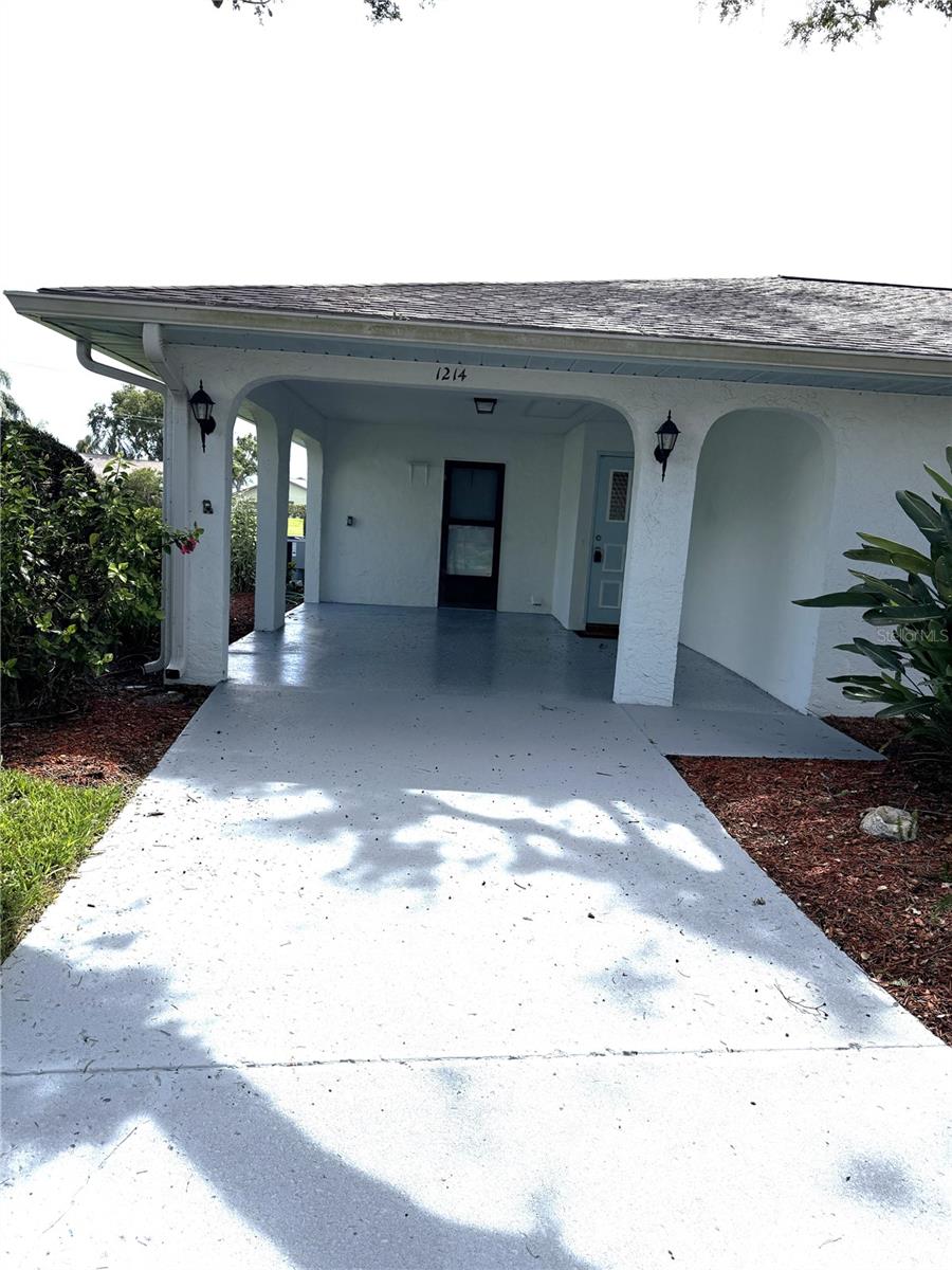Driveway finishing complete